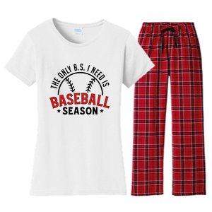 Baseball Mama Women's Flannel Pajama Set