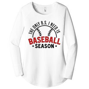 Baseball Mama Women's Perfect Tri Tunic Long Sleeve Shirt