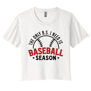 Baseball Mama Women's Crop Top Tee