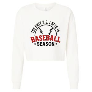 Baseball Mama Cropped Pullover Crew