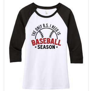 Baseball Mama Women's Tri-Blend 3/4-Sleeve Raglan Shirt