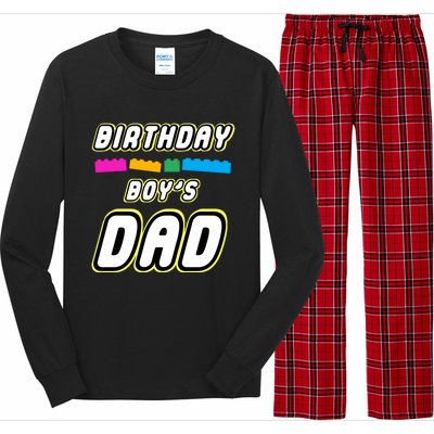 Building Master Block Dad Of Birthday Everything Awes0me Gift Long Sleeve Pajama Set