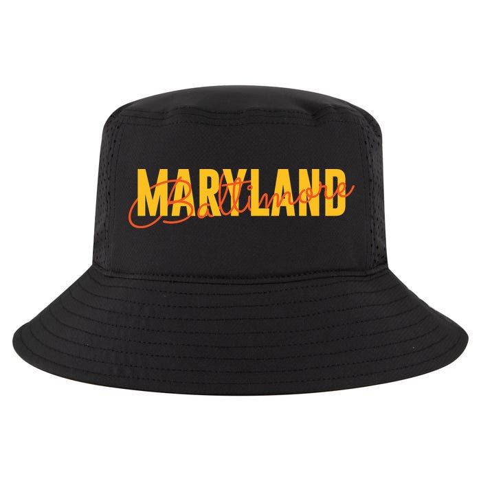 Baltimore Maryland Cool Comfort Performance Bucket Hat