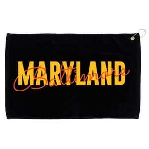 Baltimore Maryland Grommeted Golf Towel