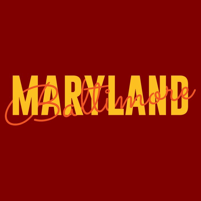 Baltimore Maryland Cooling Performance Crew T-Shirt