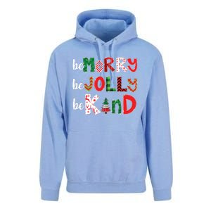 Be Merry Be Jolly Be Kind Merry Christmas Teacher Xmas Pjs Unisex Surf Hoodie