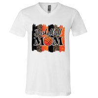 Basketball Mom Basketball V-Neck T-Shirt