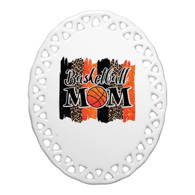 Basketball Mom Basketball Ceramic Oval Ornament