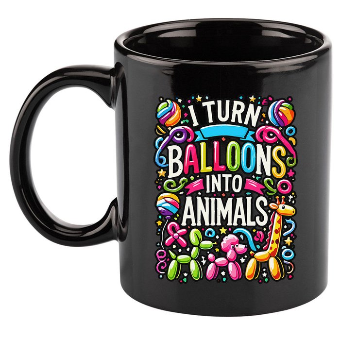 Balloon Modelling Birthday Party Balloon Artist Twister 11oz C Handle Ceramic Mug