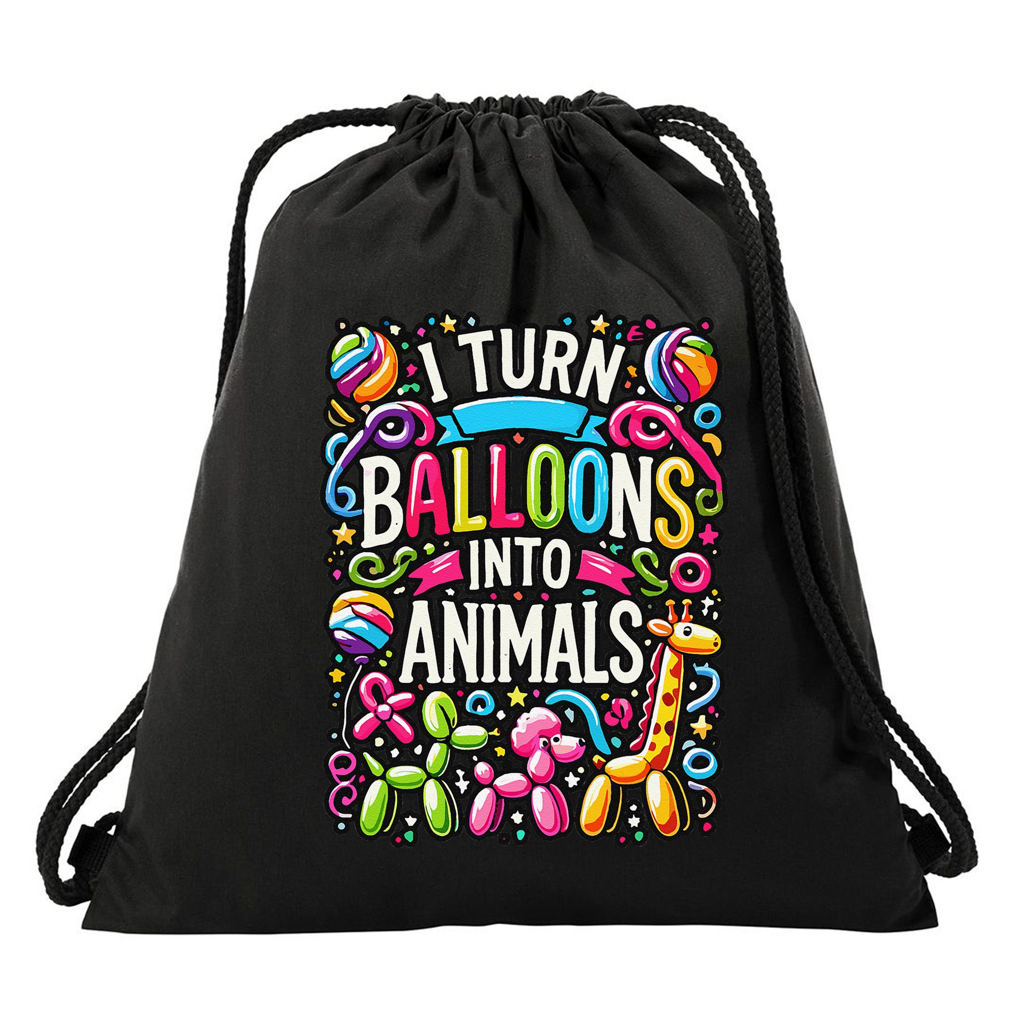 Balloon Modelling Birthday Party Balloon Artist Twister Drawstring Bag