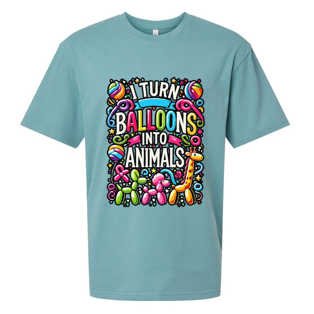 Balloon Modelling Birthday Party Balloon Artist Twister Sueded Cloud Jersey T-Shirt