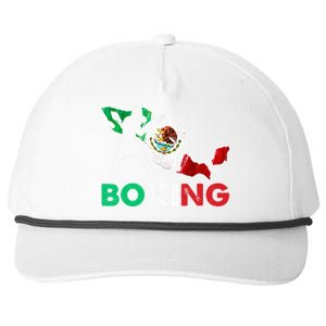 Boxing Mexican Boxers Mexico Flag Snapback Five-Panel Rope Hat