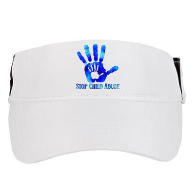 Blue Messy Bun Black  Child Abuse Prevention Awareness Adult Drive Performance Visor