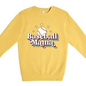 Baseball Mom Baseball Lover Women Premium Crewneck Sweatshirt