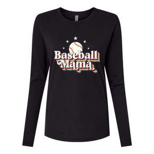 Baseball Mom Baseball Lover Women Womens Cotton Relaxed Long Sleeve T-Shirt