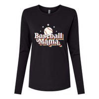 Baseball Mom Baseball Lover Women Womens Cotton Relaxed Long Sleeve T-Shirt