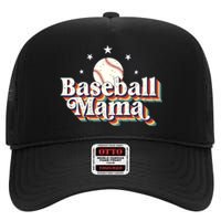 Baseball Mom Baseball Lover Women High Crown Mesh Back Trucker Hat