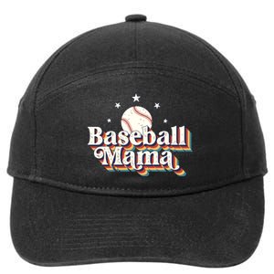 Baseball Mom Baseball Lover Women 7-Panel Snapback Hat