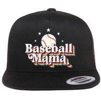 Baseball Mom Baseball Lover Women Flat Bill Trucker Hat