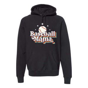 Baseball Mom Baseball Lover Women Premium Hoodie