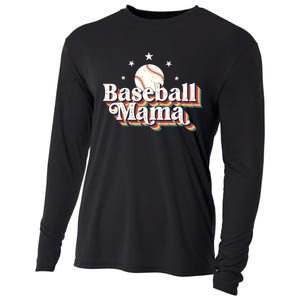 Baseball Mom Baseball Lover Women Cooling Performance Long Sleeve Crew