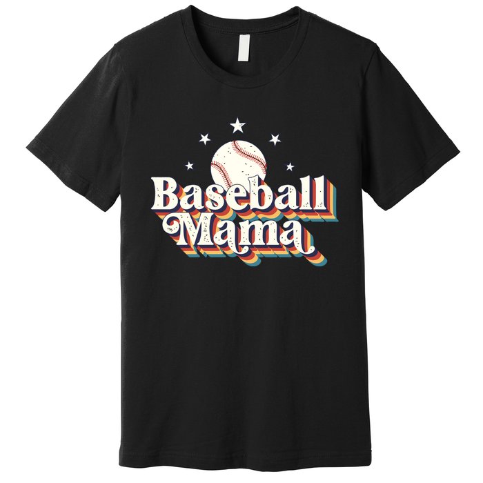 Baseball Mom Baseball Lover Women Premium T-Shirt