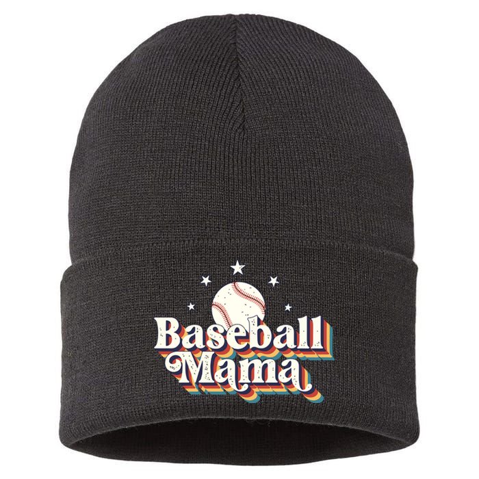 Baseball Mom Baseball Lover Women Sustainable Knit Beanie