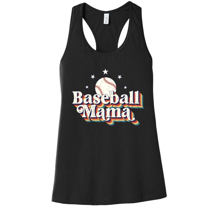 Baseball Mom Baseball Lover Women Women's Racerback Tank