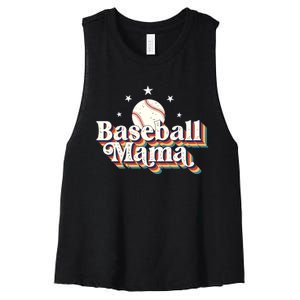 Baseball Mom Baseball Lover Women Women's Racerback Cropped Tank