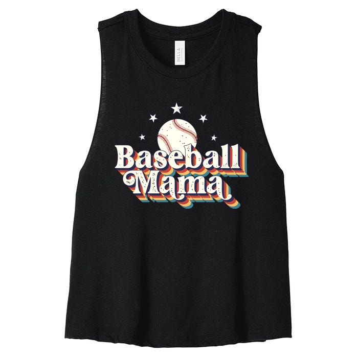 Baseball Mom Baseball Lover Women Women's Racerback Cropped Tank