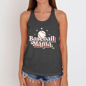 Baseball Mom Baseball Lover Women Women's Knotted Racerback Tank