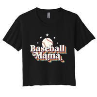 Baseball Mom Baseball Lover Women Women's Crop Top Tee