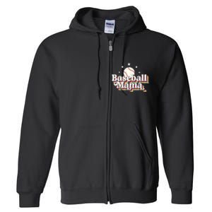 Baseball Mom Baseball Lover Women Full Zip Hoodie