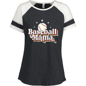 Baseball Mom Baseball Lover Women Enza Ladies Jersey Colorblock Tee