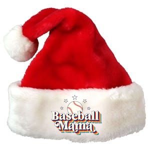 Baseball Mom Baseball Lover Women Premium Christmas Santa Hat