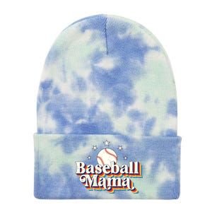 Baseball Mom Baseball Lover Women Tie Dye 12in Knit Beanie