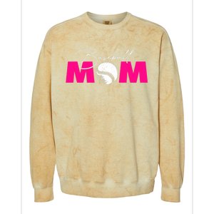 Baseball Mom Colorblast Crewneck Sweatshirt