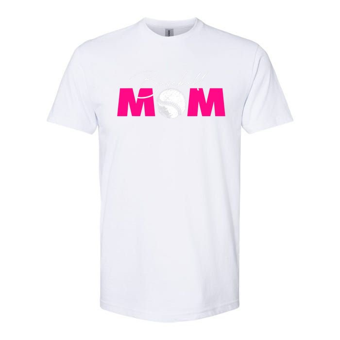 Baseball Mom Softstyle CVC T-Shirt