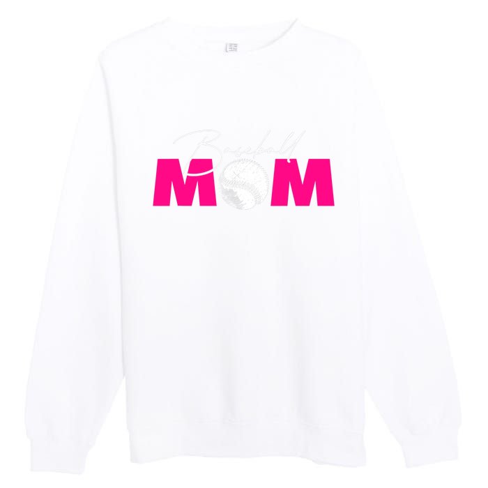 Baseball Mom Premium Crewneck Sweatshirt