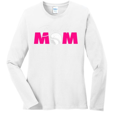 Baseball Mom Ladies Long Sleeve Shirt