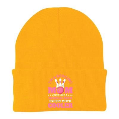 Bowling Mom Bowler Funny Gift Bowling Team Novelty Gift Knit Cap Winter Beanie