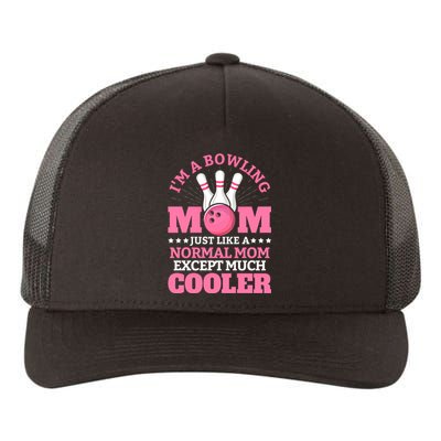 Bowling Mom Bowler Funny Gift Bowling Team Novelty Gift Yupoong Adult 5-Panel Trucker Hat