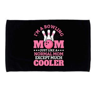 Bowling Mom Bowler Funny Gift Bowling Team Novelty Gift Microfiber Hand Towel