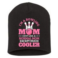 Bowling Mom Bowler Funny Gift Bowling Team Novelty Gift Short Acrylic Beanie