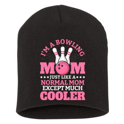 Bowling Mom Bowler Funny Gift Bowling Team Novelty Gift Short Acrylic Beanie