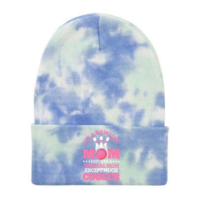 Bowling Mom Bowler Funny Gift Bowling Team Novelty Gift Tie Dye 12in Knit Beanie