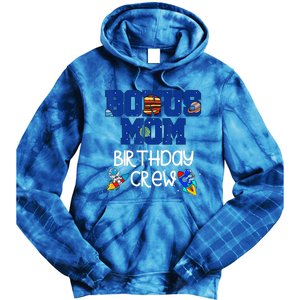 Bonus Mom Birthday Crew Outer Space Planet Family Bday Party Gift Tie Dye Hoodie