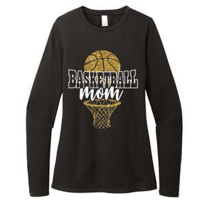 Basketball Mom Basket Hoop Womens CVC Long Sleeve Shirt