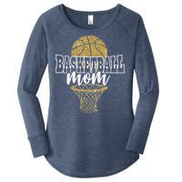 Basketball Mom Basket Hoop Women's Perfect Tri Tunic Long Sleeve Shirt