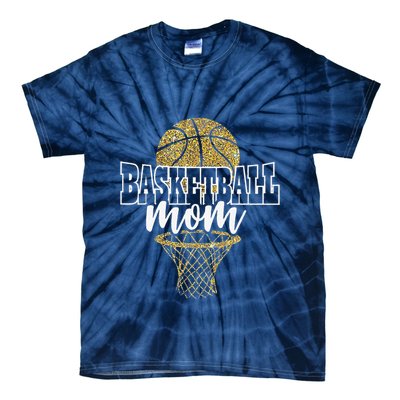 Basketball Mom Basket Hoop Tie-Dye T-Shirt